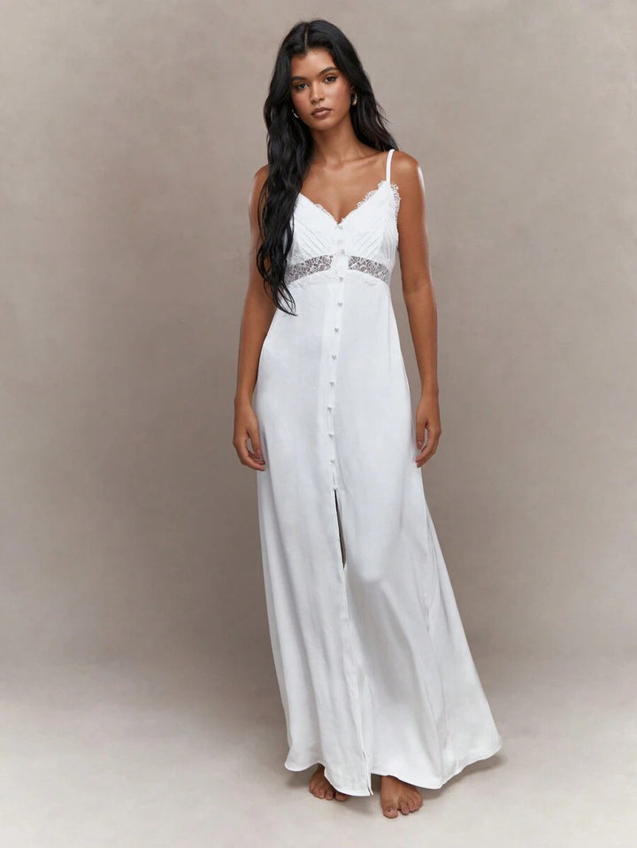 Rochie maxi SHEIN, alb