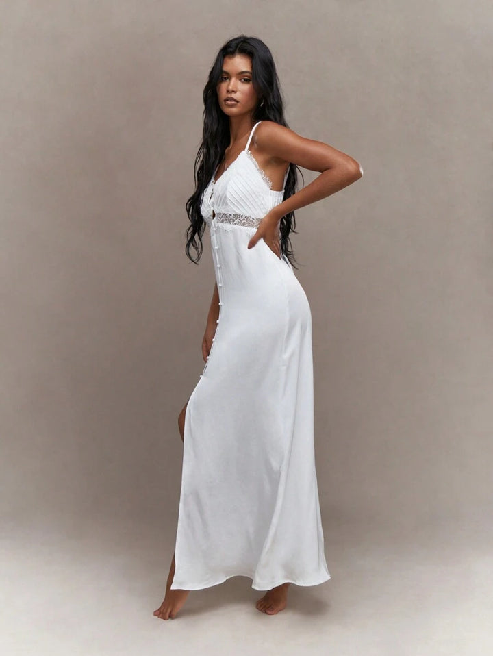 Rochie maxi SHEIN, alb