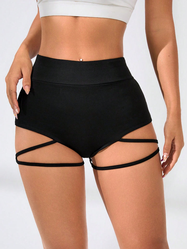Pantaloni scurți SHEIN, negru