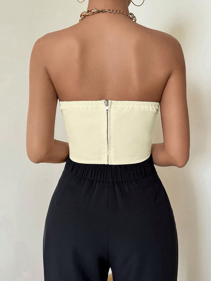 Top SHEIN, crem