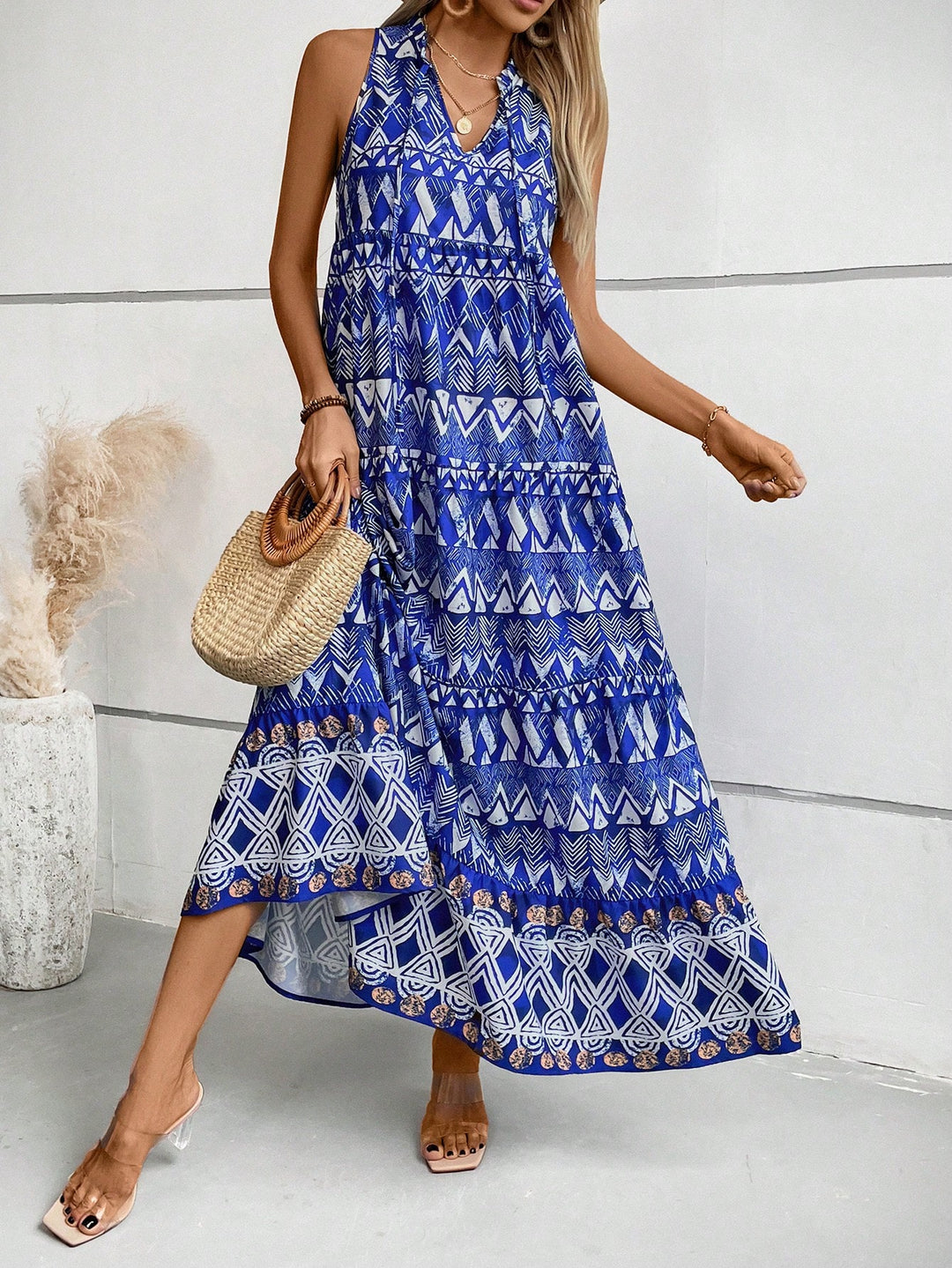 Rochie maxi SHEIN, mix culori