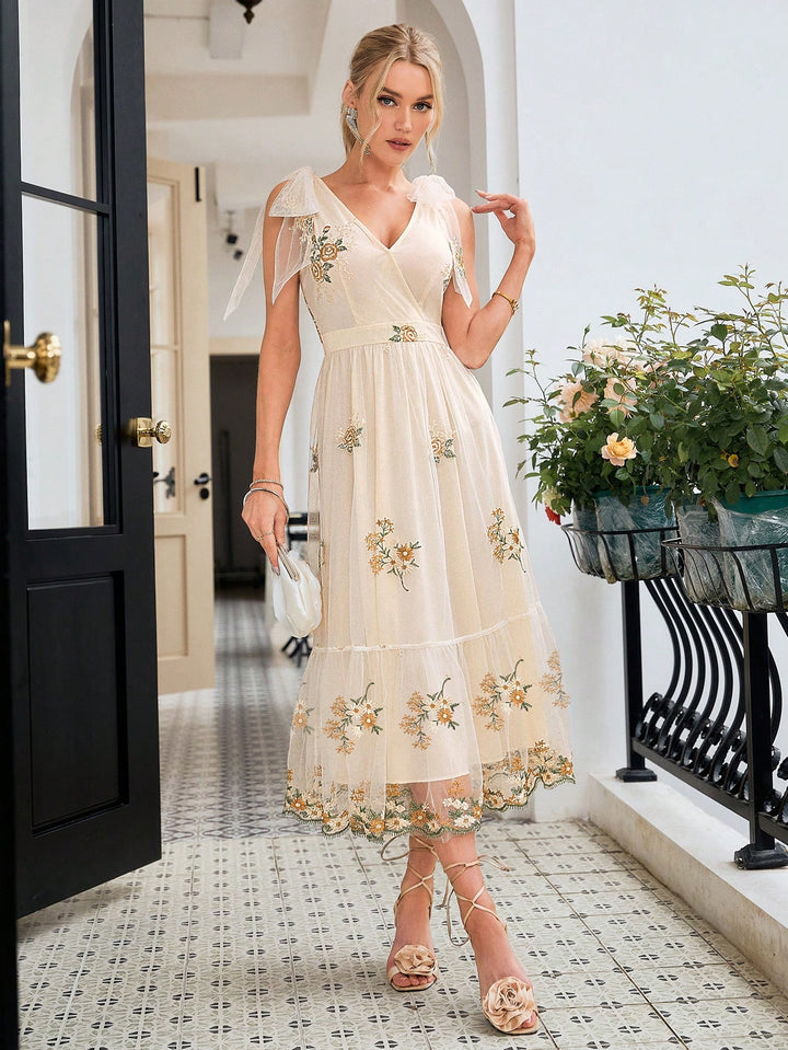 Rochie midi SHEIN, bej