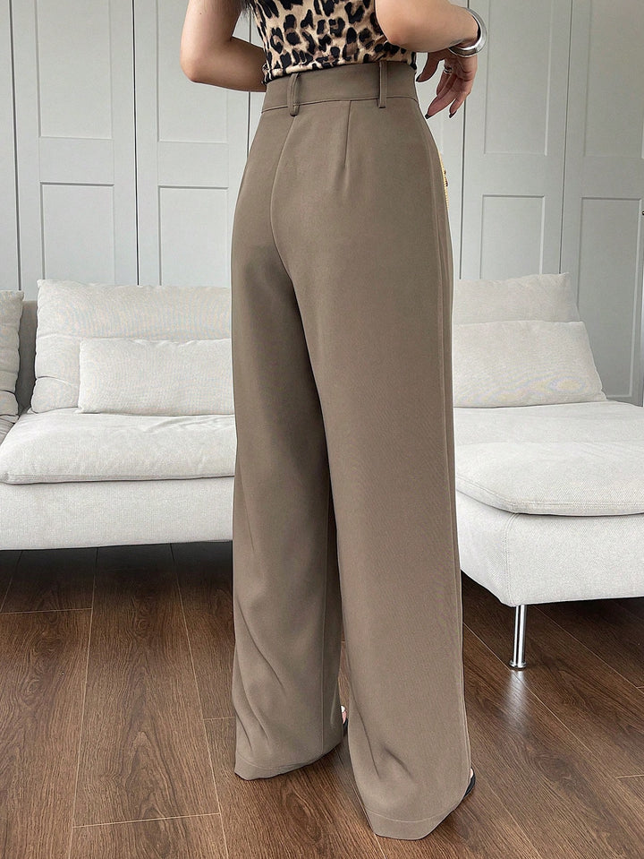 Pantaloni SHEIN, maro