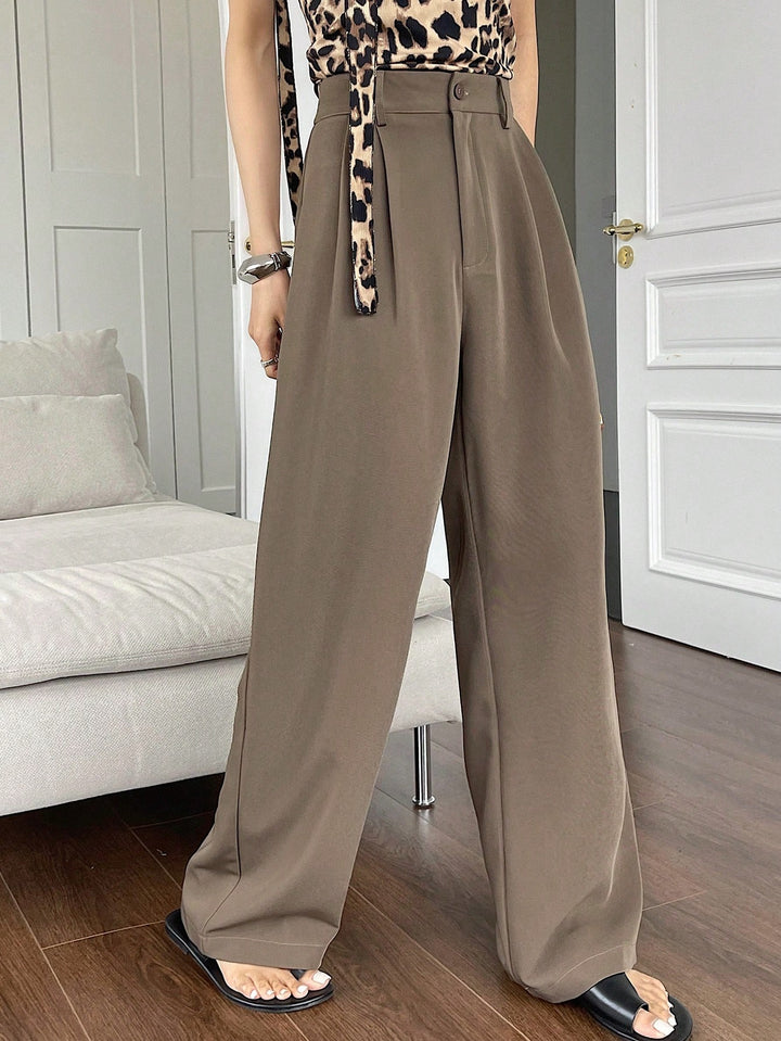 Pantaloni SHEIN, maro