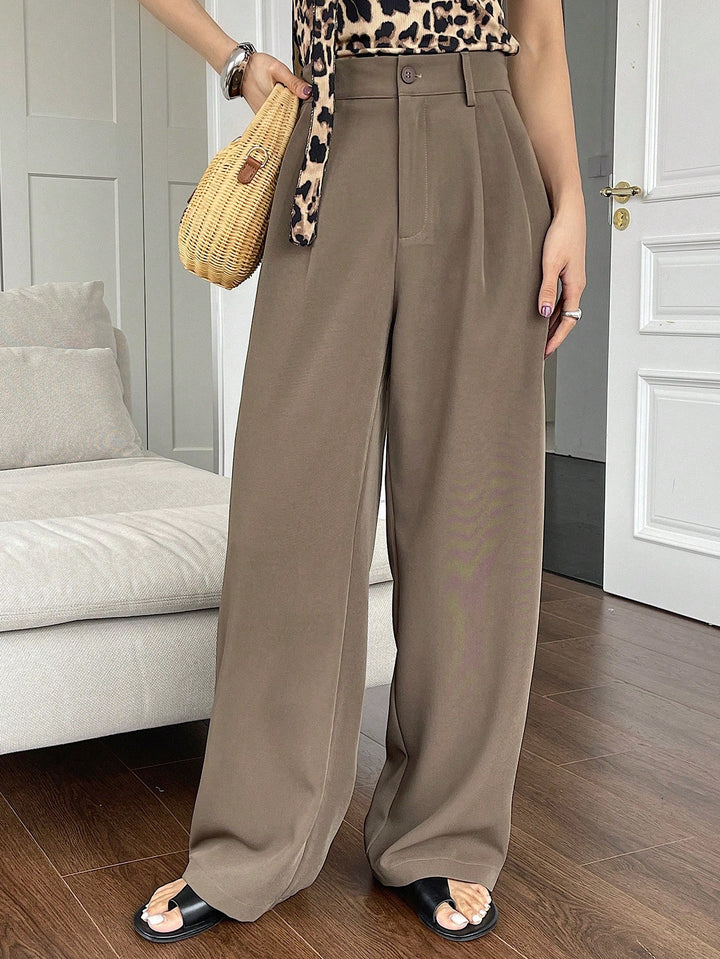 Pantaloni SHEIN, maro