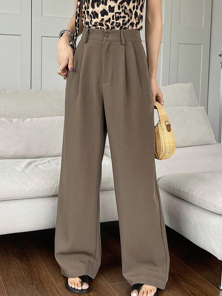 Pantaloni SHEIN, maro