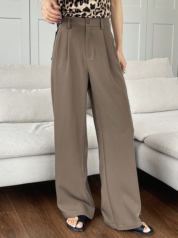 Pantaloni SHEIN, maro