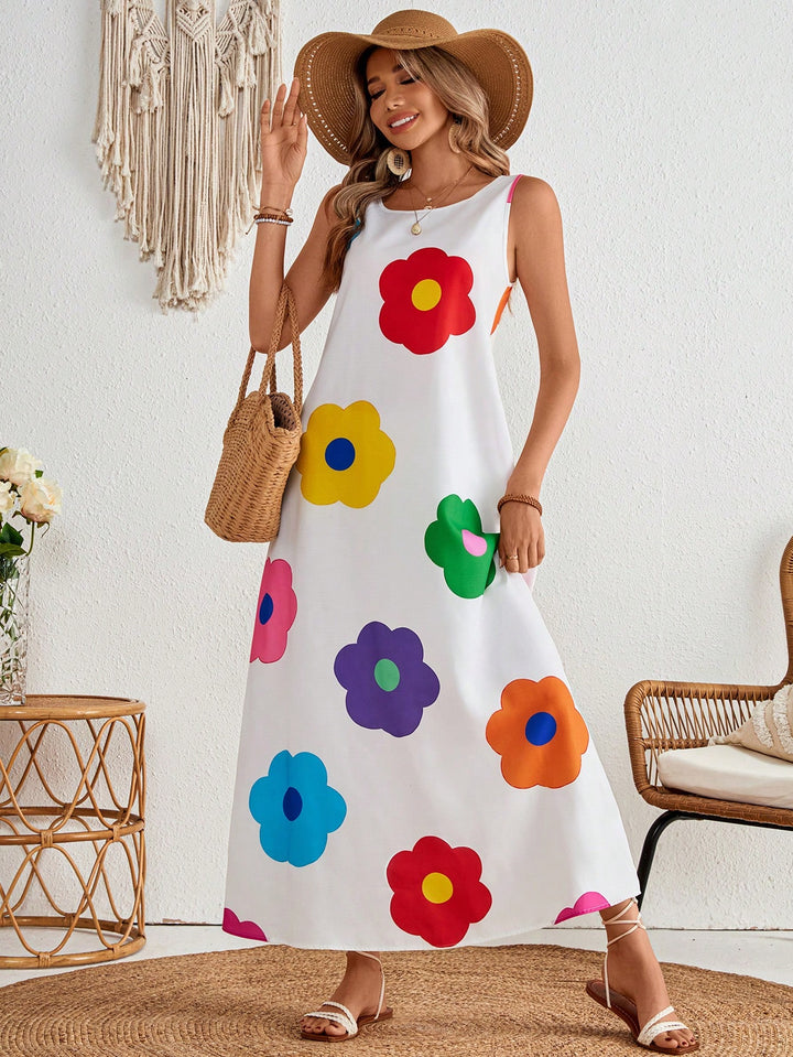 SHEIN maxi ruha, fehér