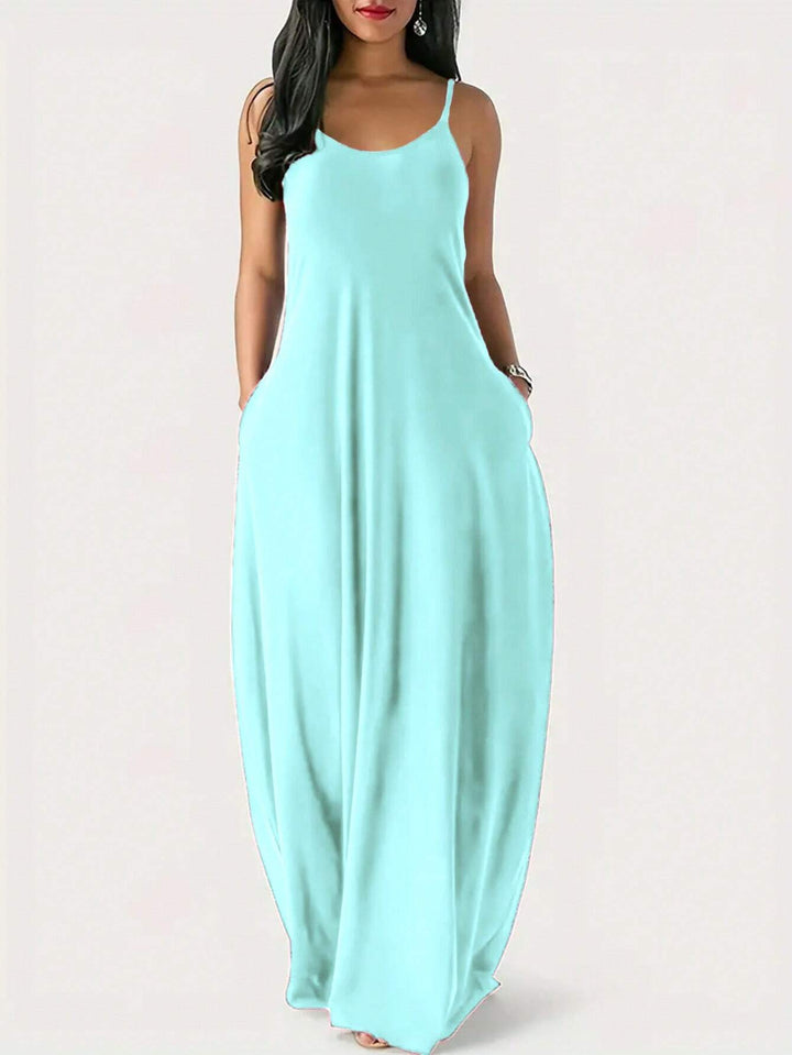 Rochie maxi SHEIN, albastru