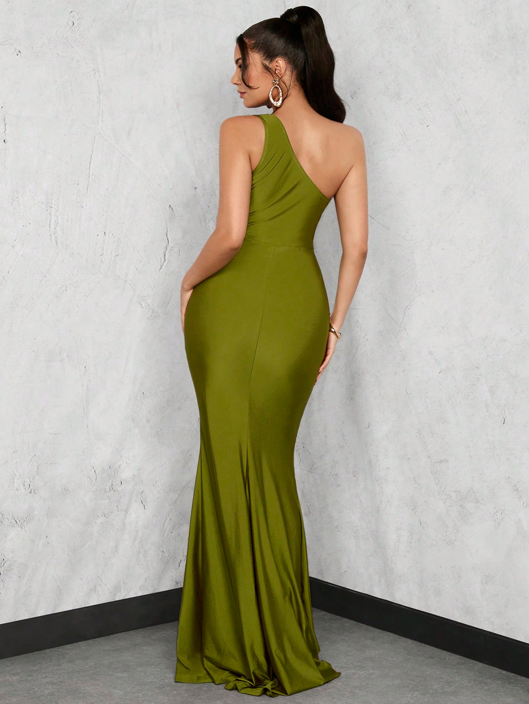 Rochie maxi SHEIN, verde
