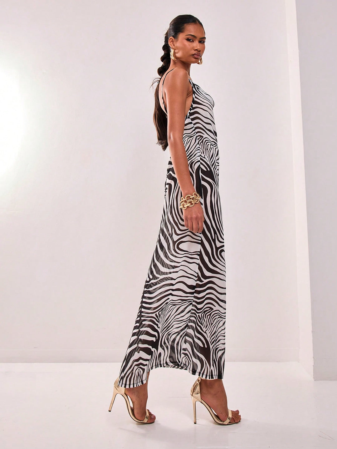 Rochie maxi SHEIN, mix culori