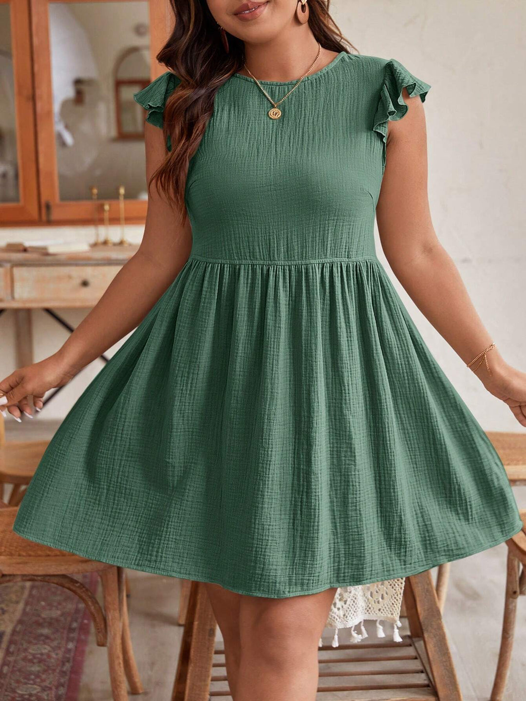 Rochie mini SHEIN, verde
