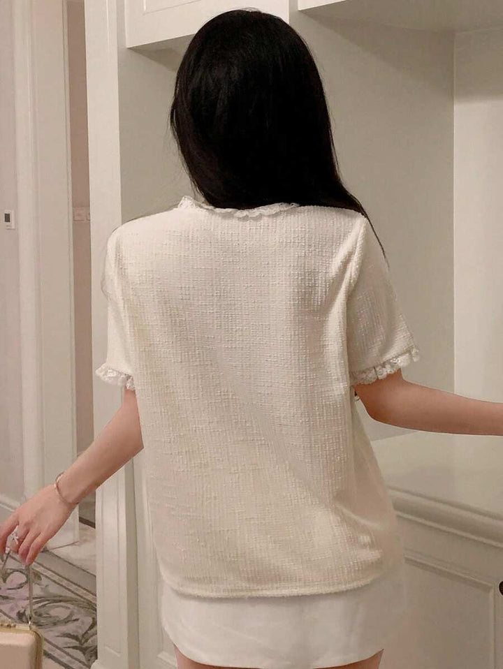 Tricou SHEIN, crem
