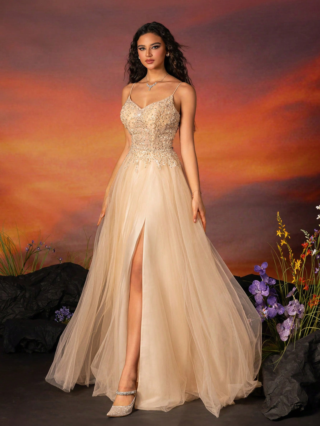 Rochie SHEIN, auriu
