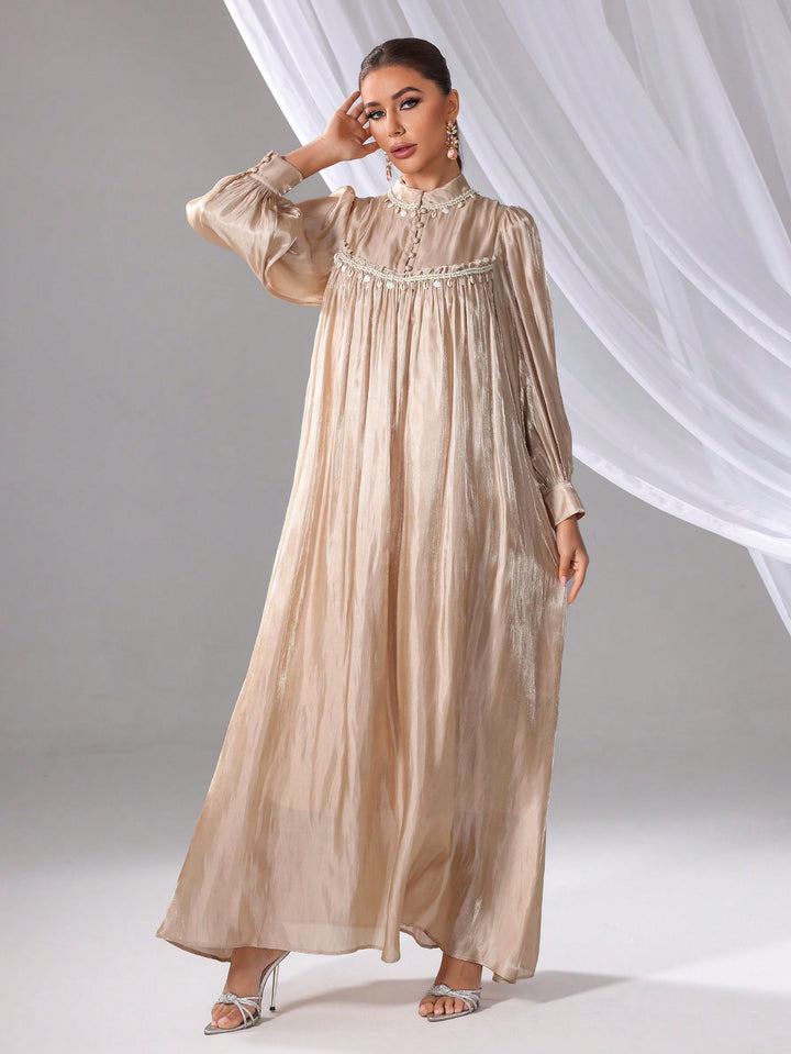 Rochie maxi SHEIN, bej