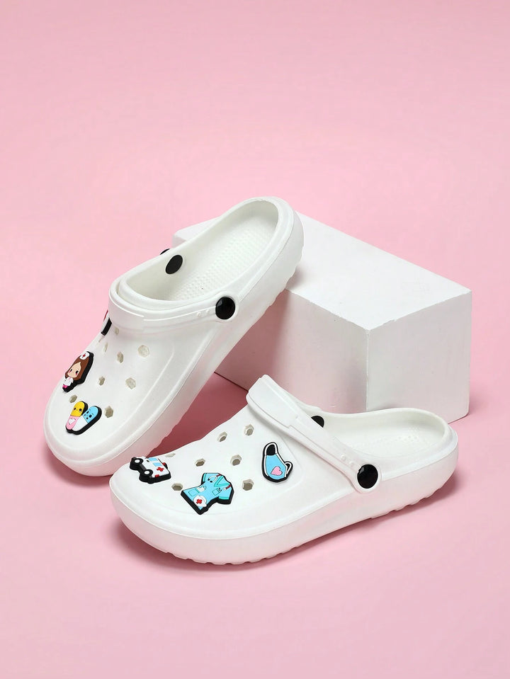 SHEIN papucs, fehér