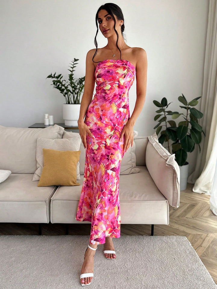 Rochie maxi SHEIN, mix culori