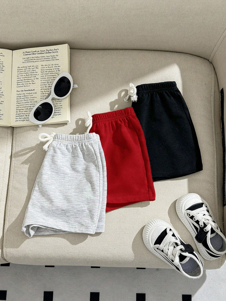 Set de pantaloni scurți SHEIN, roșu