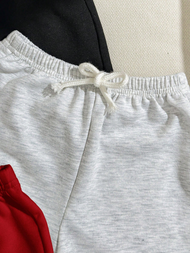 Set de pantaloni scurți SHEIN, roșu