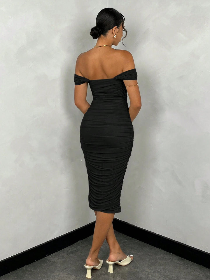 Rochie midi SHEIN, negru
