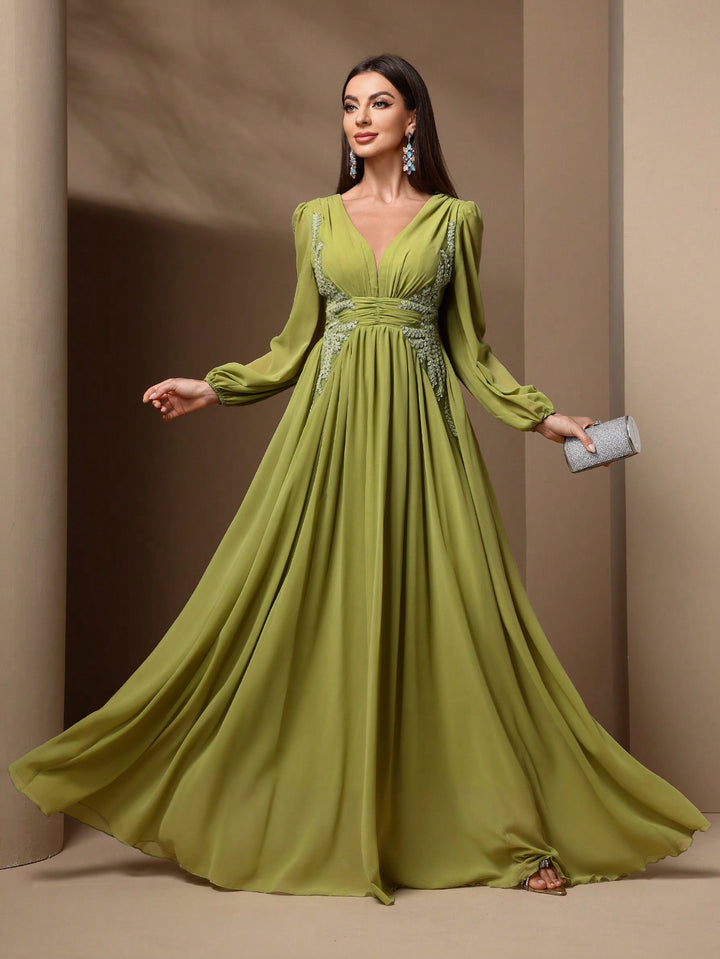 Rochie maxi SHEIN, verde