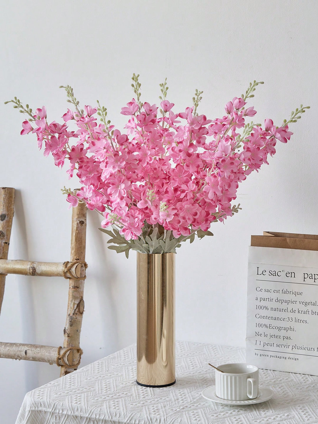 Floari artificiale SHEIN, roz