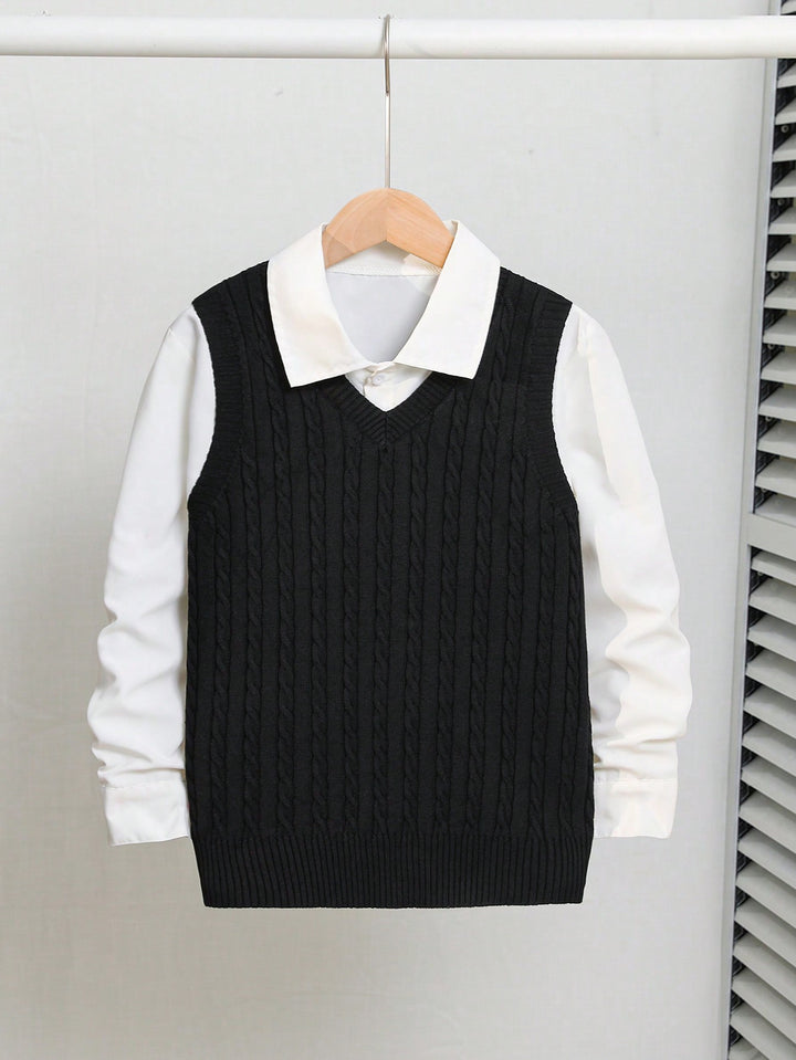 Pulover SHEIN, negru