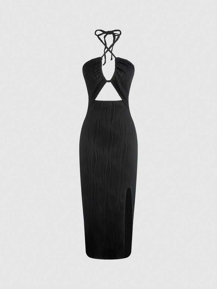 SHEIN maxi ruha, fekete