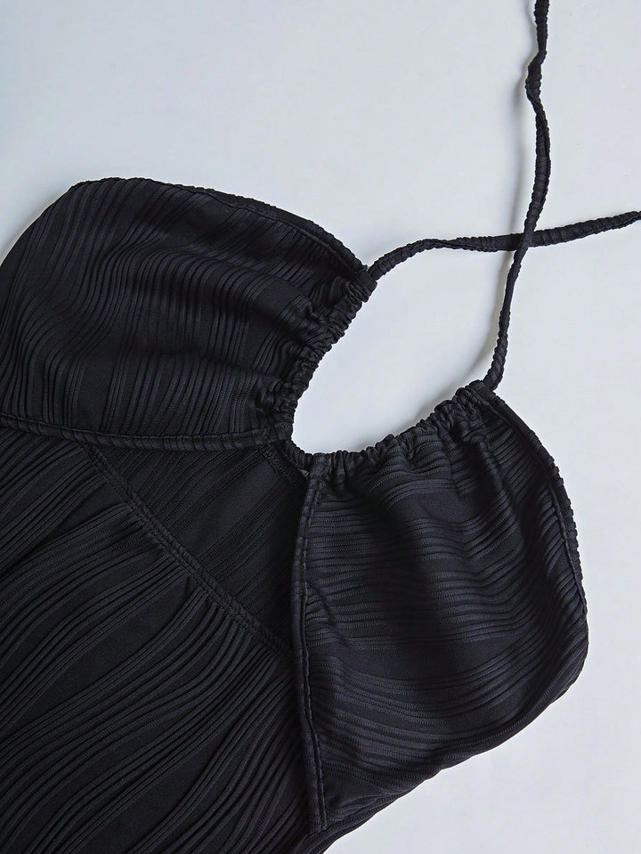 SHEIN maxi ruha, fekete