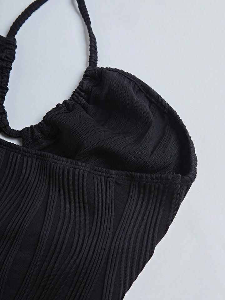 SHEIN maxi ruha, fekete