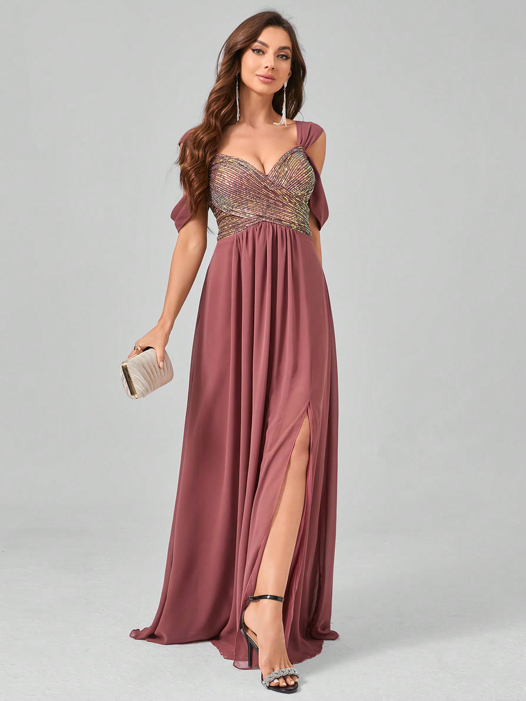 Rochie SHEIN, maro