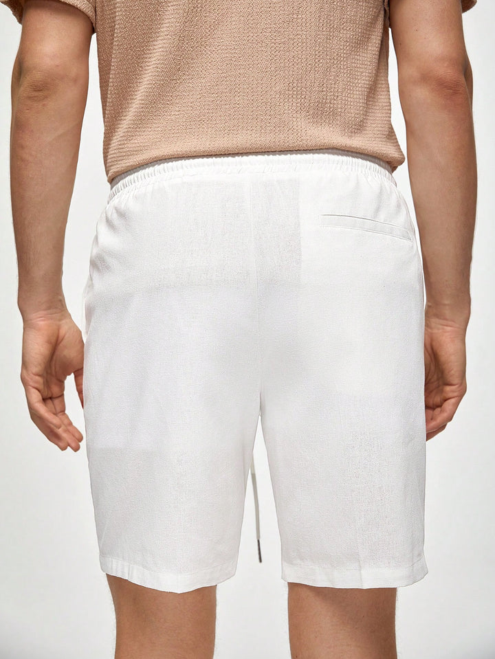 Pantaloni scurți SHEIN, alb