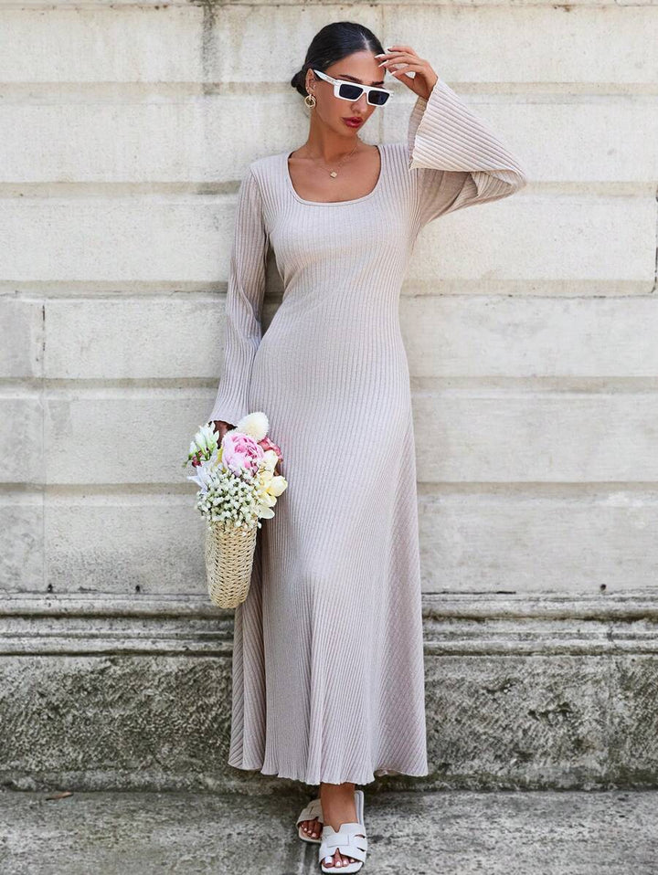 Rochie maxi SHEIN, bej