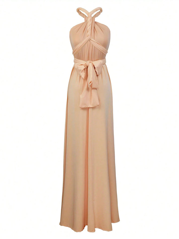 SHEIN maxi ruha, bézs