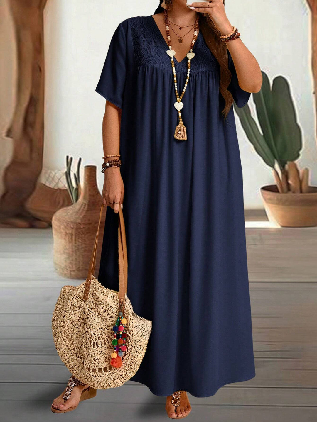 Shein Curve+ maxiruha, sötétkék