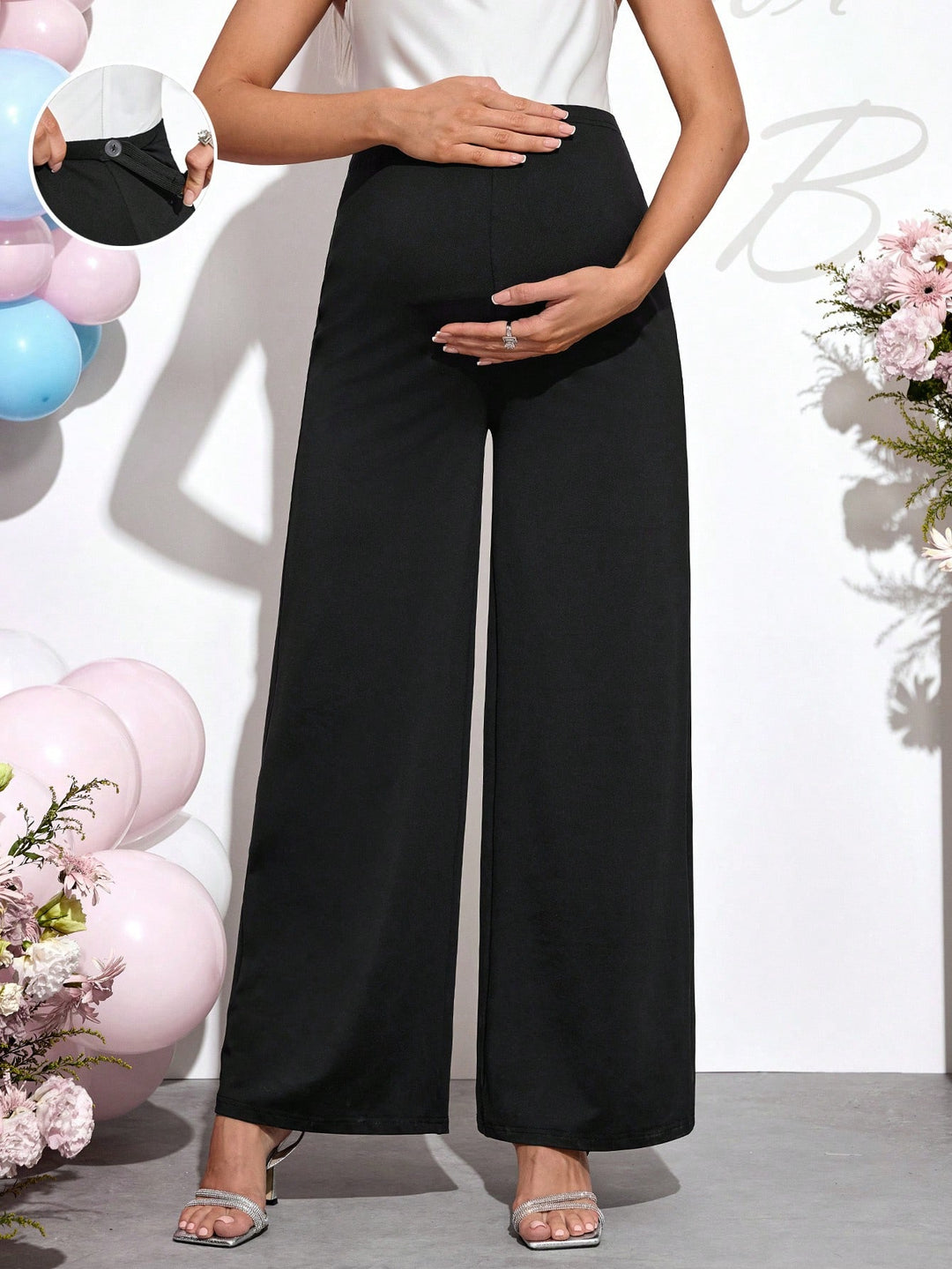 Pantaloni SHEIN, negru