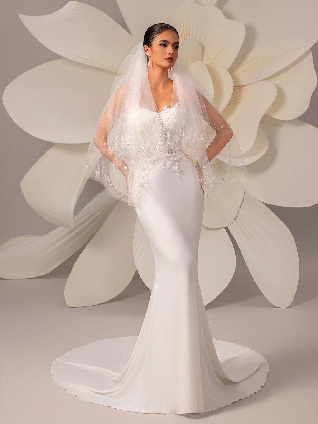 Rochie de ocazie SHEIN, alb
