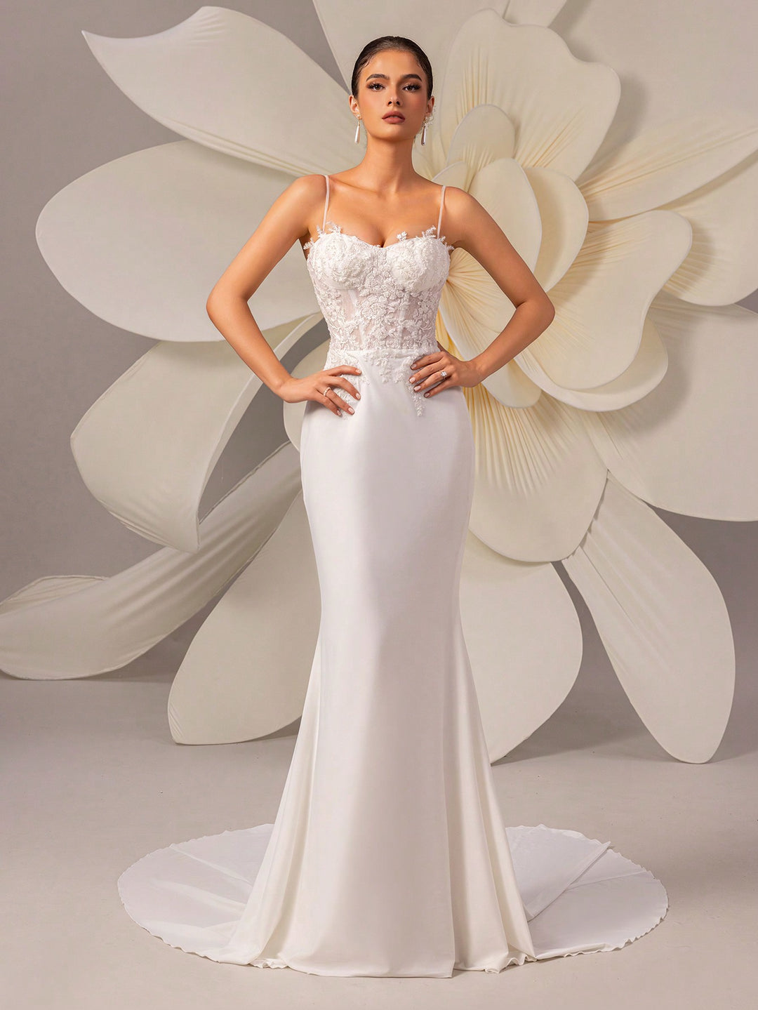 Rochie de ocazie SHEIN, alb