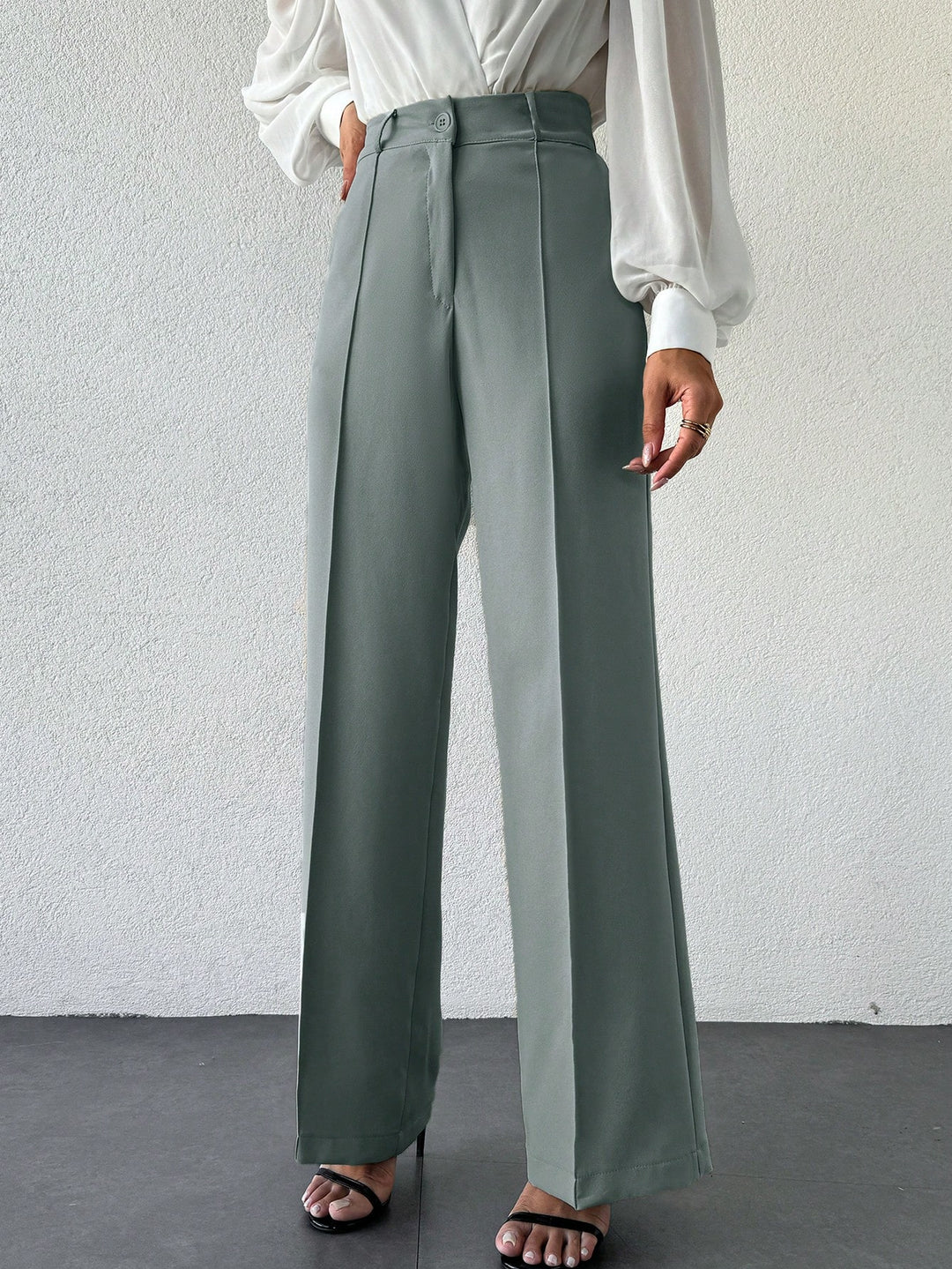 Pantaloni SHEIN, turcoaz