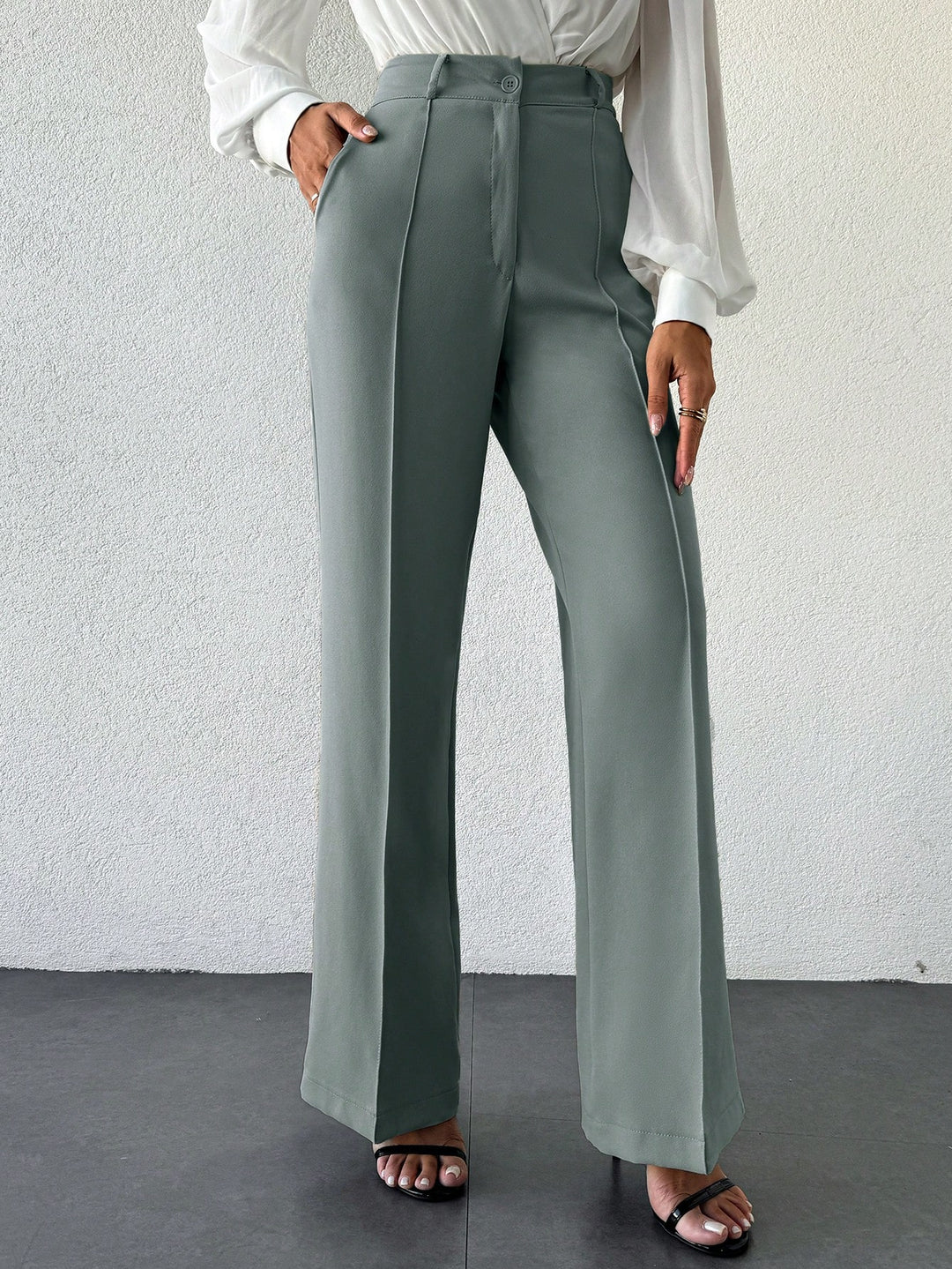 Pantaloni SHEIN, turcoaz