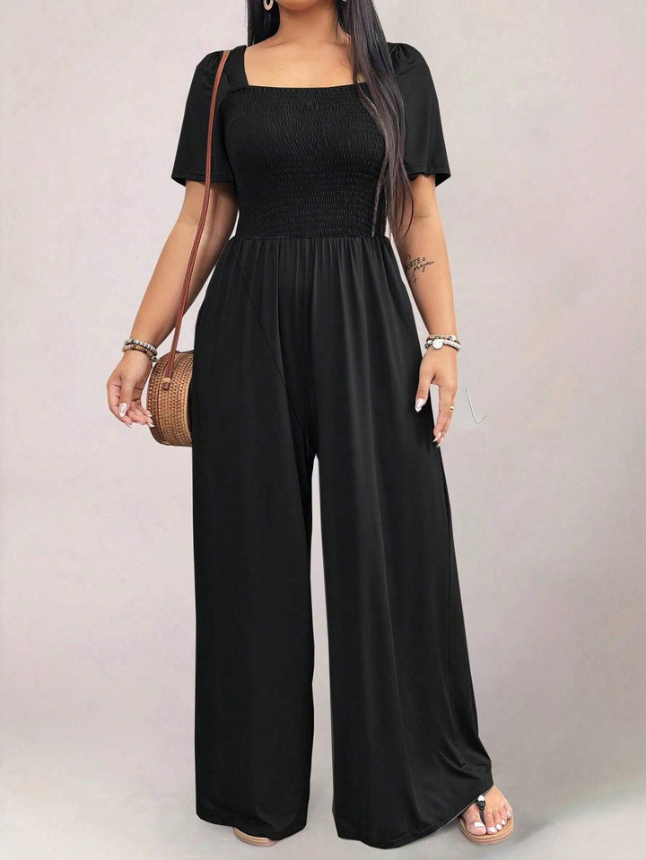 SHEIN hosszú jumpsuit, fekete
