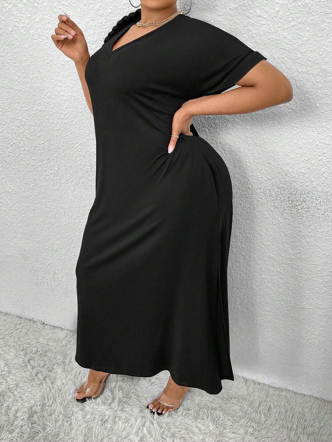 Rochie maxi SHEIN, negru