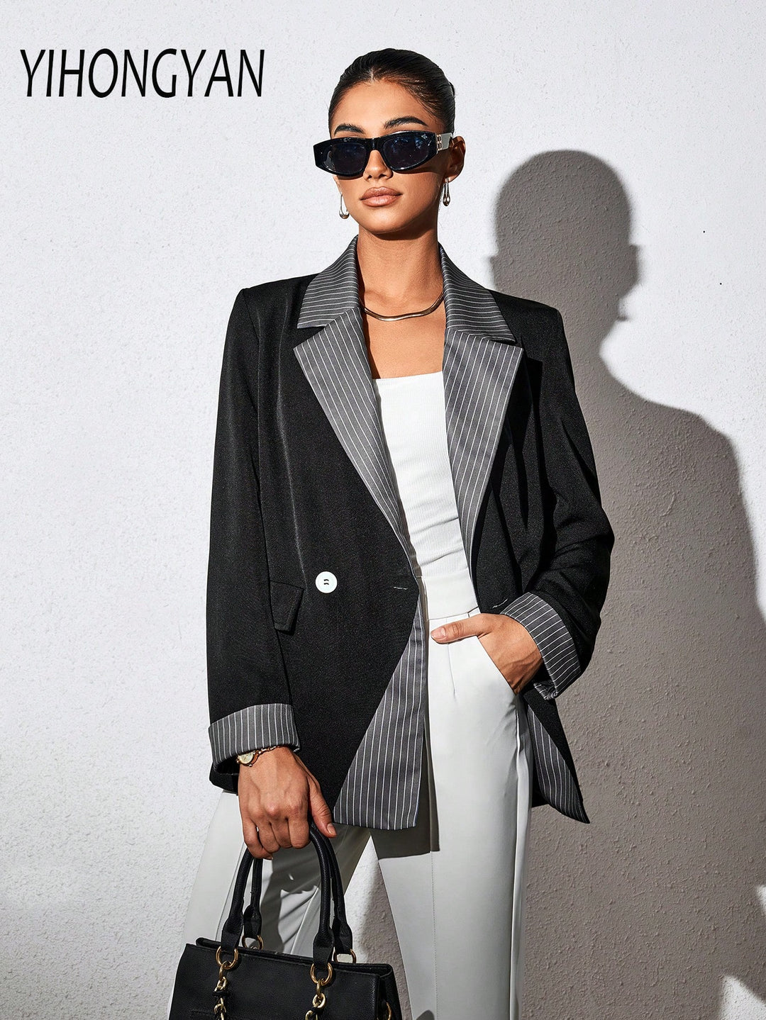 Sacou SHEIN, negru