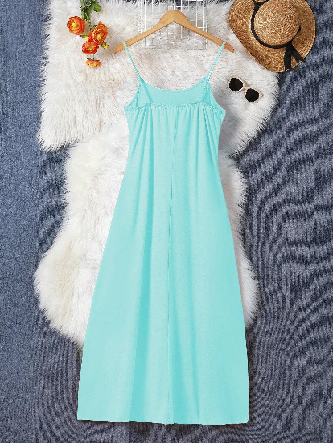 Rochie maxi SHEIN, albastru
