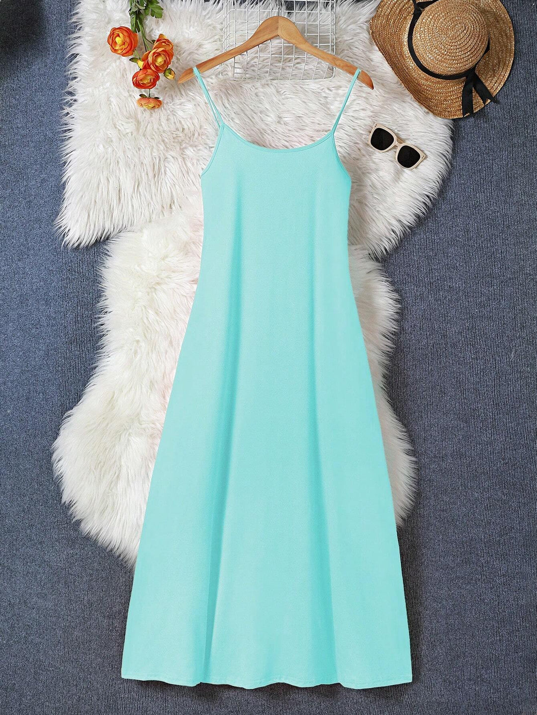 Rochie maxi SHEIN, albastru