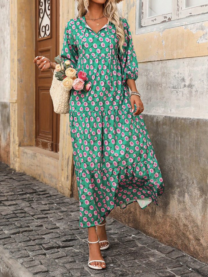 Rochie maxi SHEIN, verde