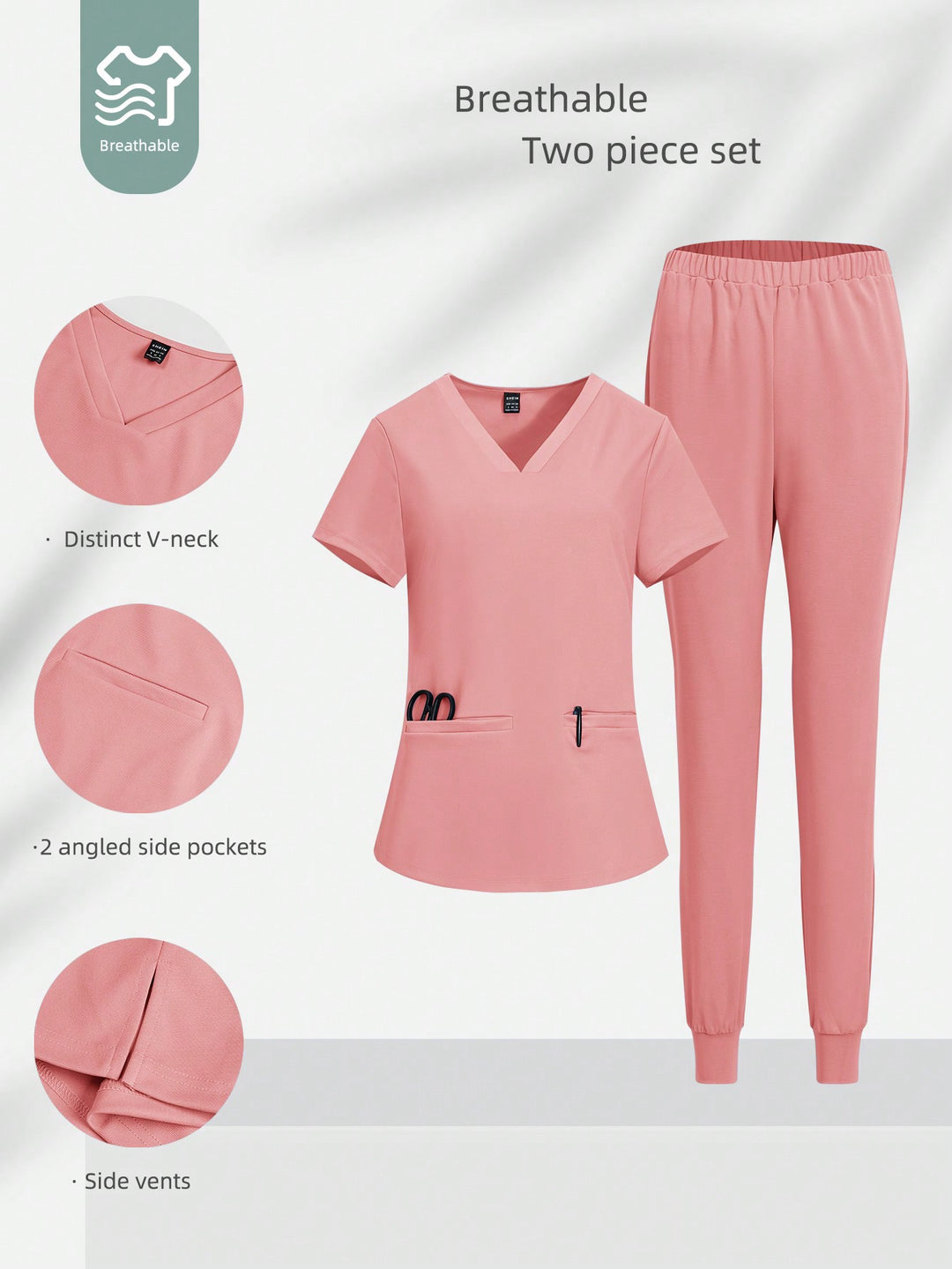 Compleu medical SHEIN, roz