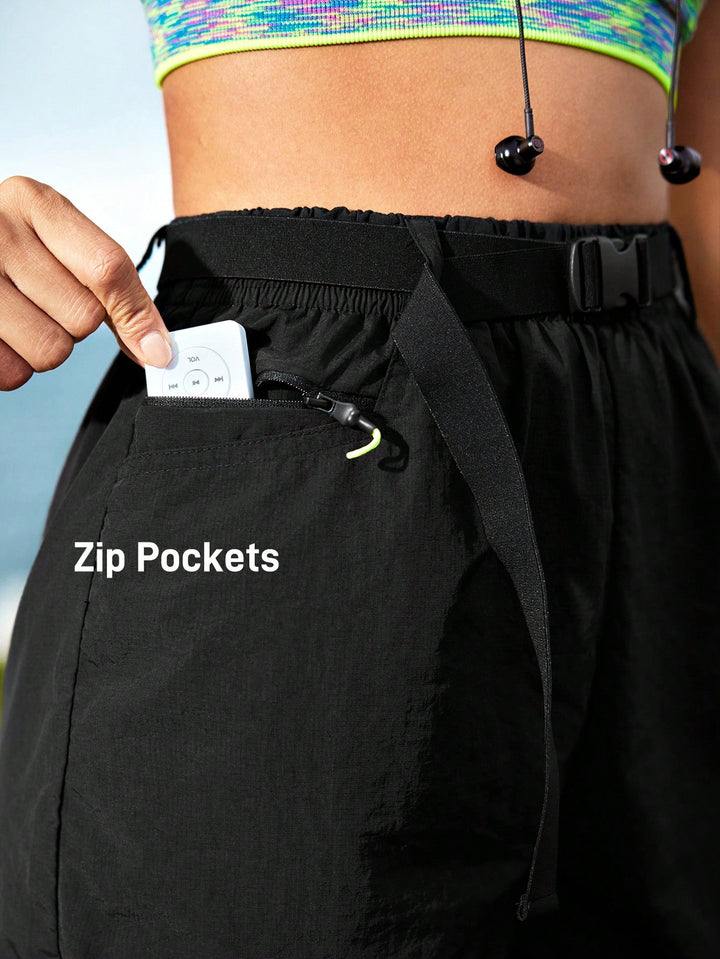Pantaloni scurți SHEIN, negru