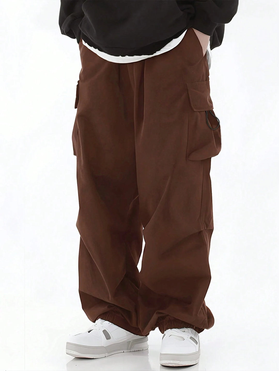Pantaloni SHEIN, maro