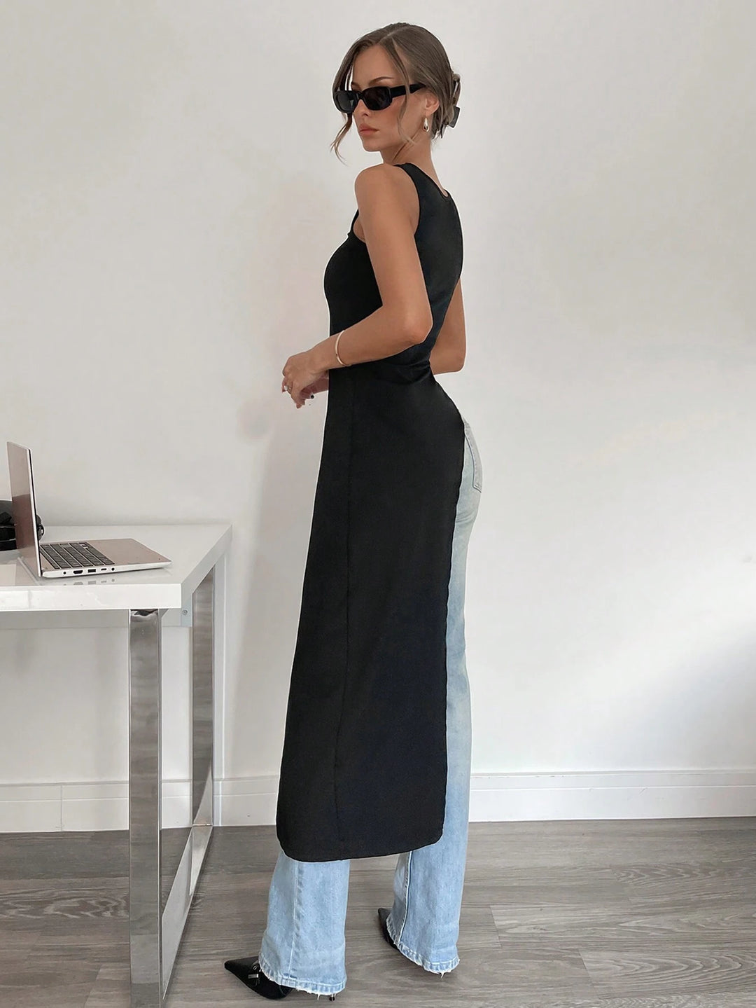 Top SHEIN, negru